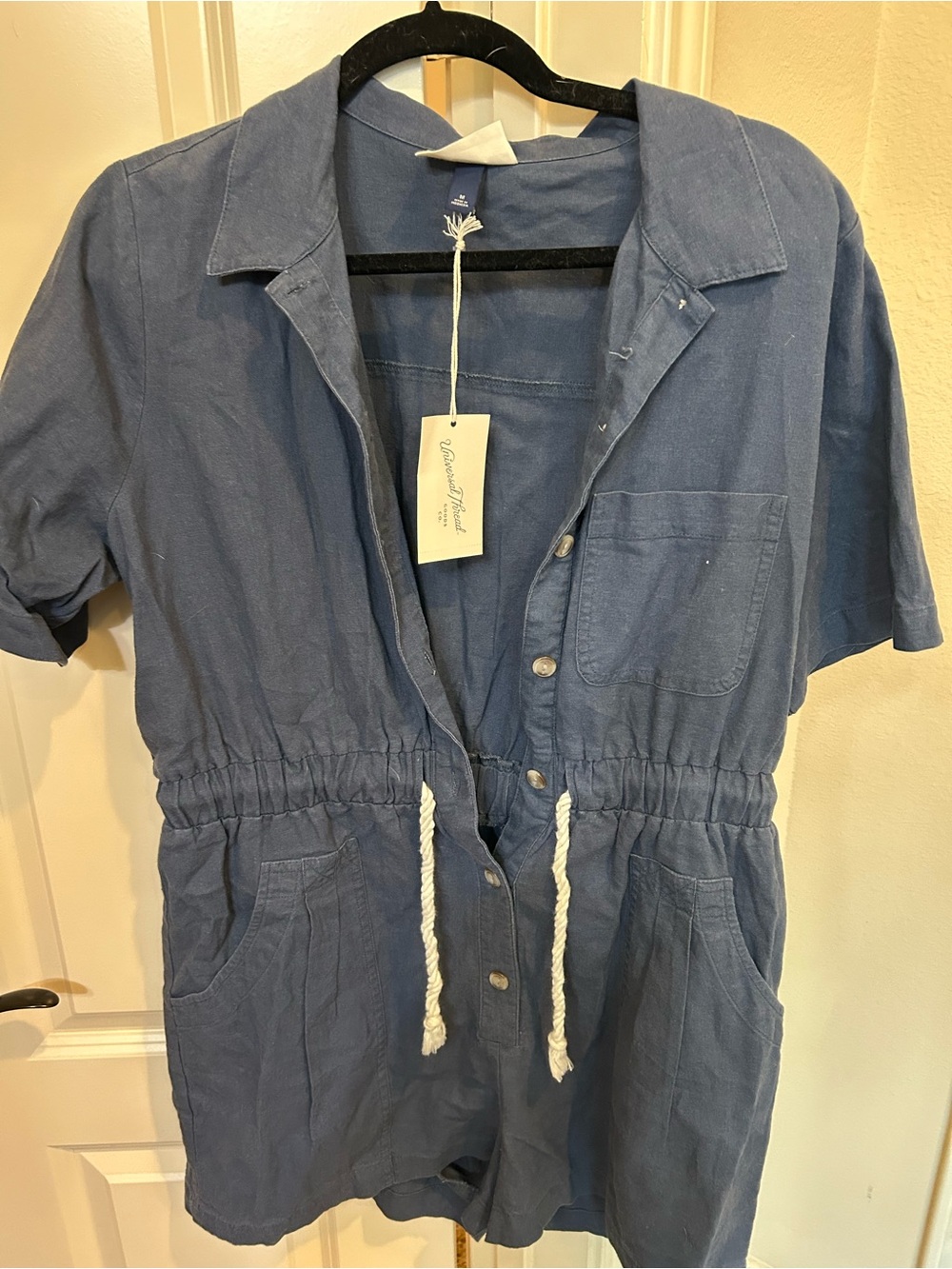 Universal Thread Navy Blue Button-Front Shirt